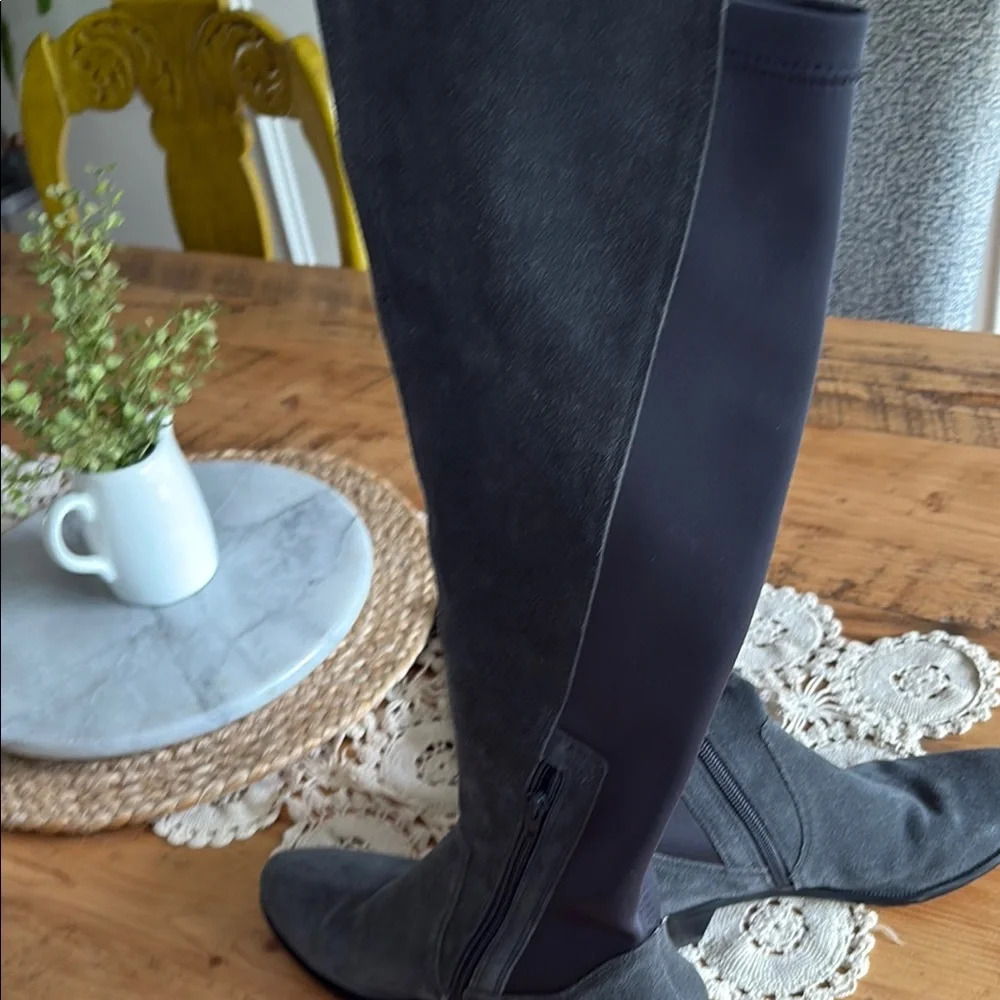 Corso Como charcoal Grey Over the Knee Boots Sleek Design - Picture 4 of 8